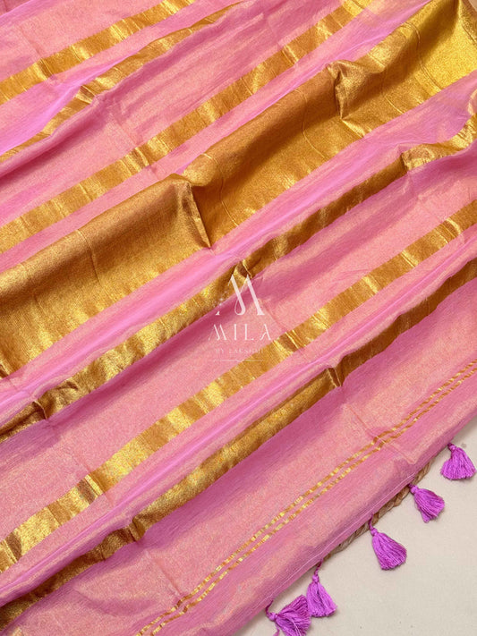 Raani Bangal Tissue Saree