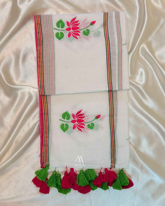 Lotus Mulcotton Saree