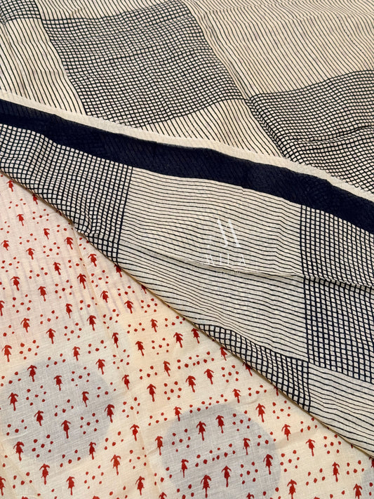 Varnika Dots Chanderi Cotton Saree
