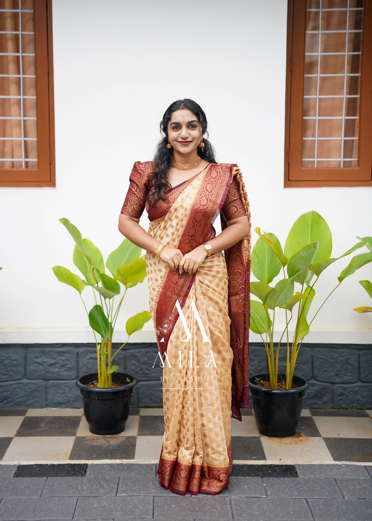 Vamika semi georgette soft silk banarasi Saree