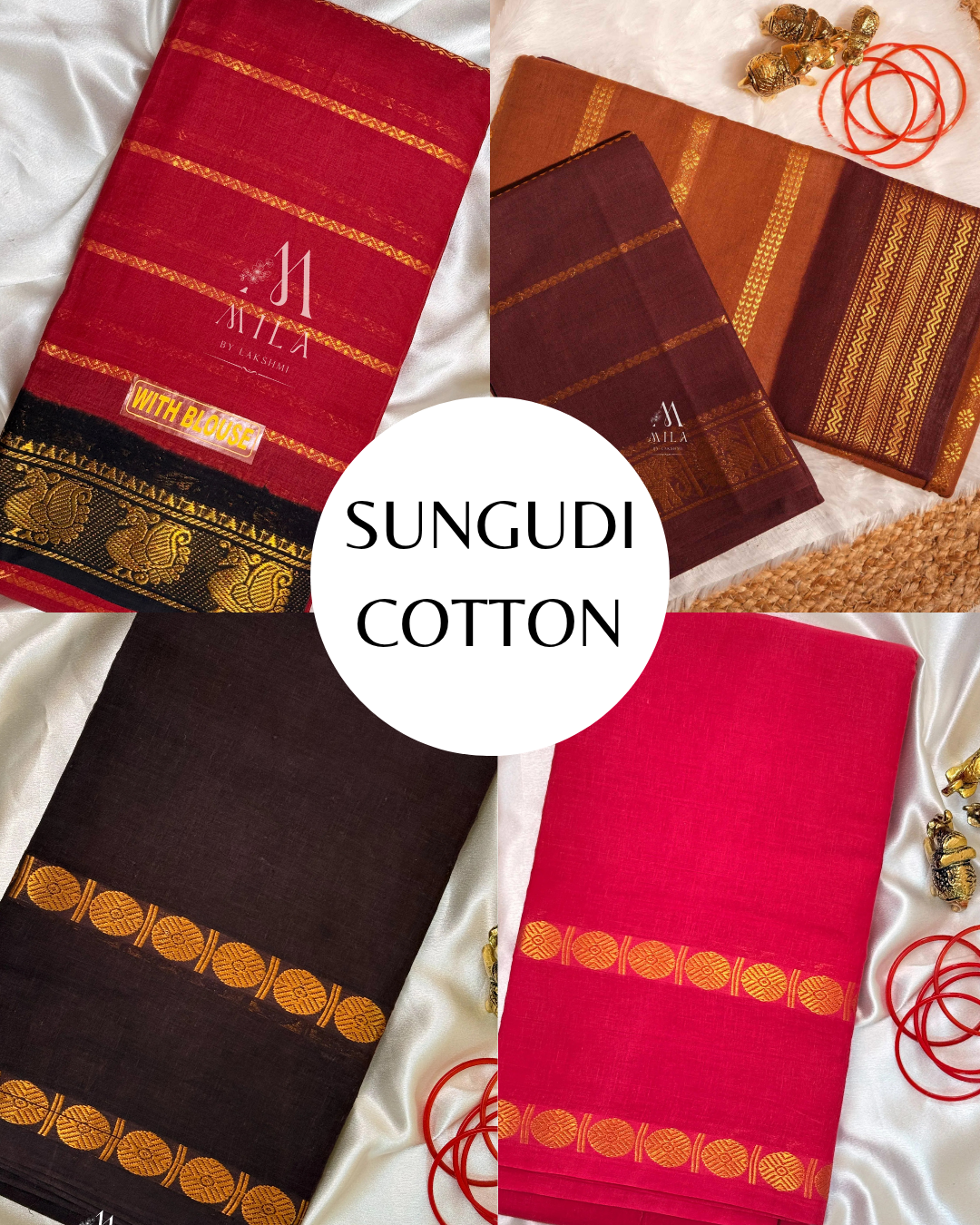 Sungudi Cotton Saree