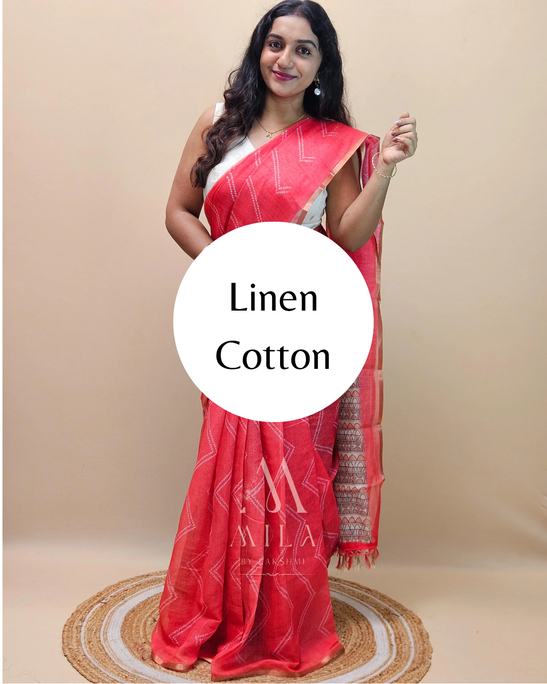 Linen Cotton Saree