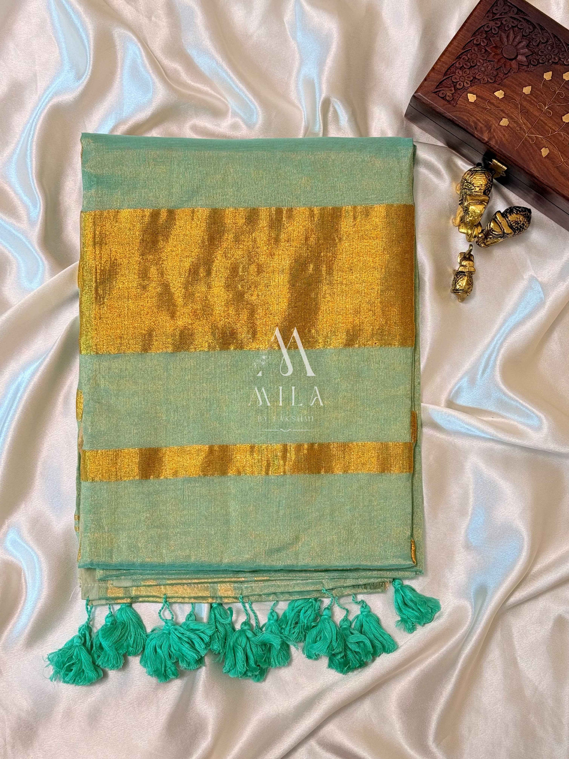 Nila Bangal Tissue Saree