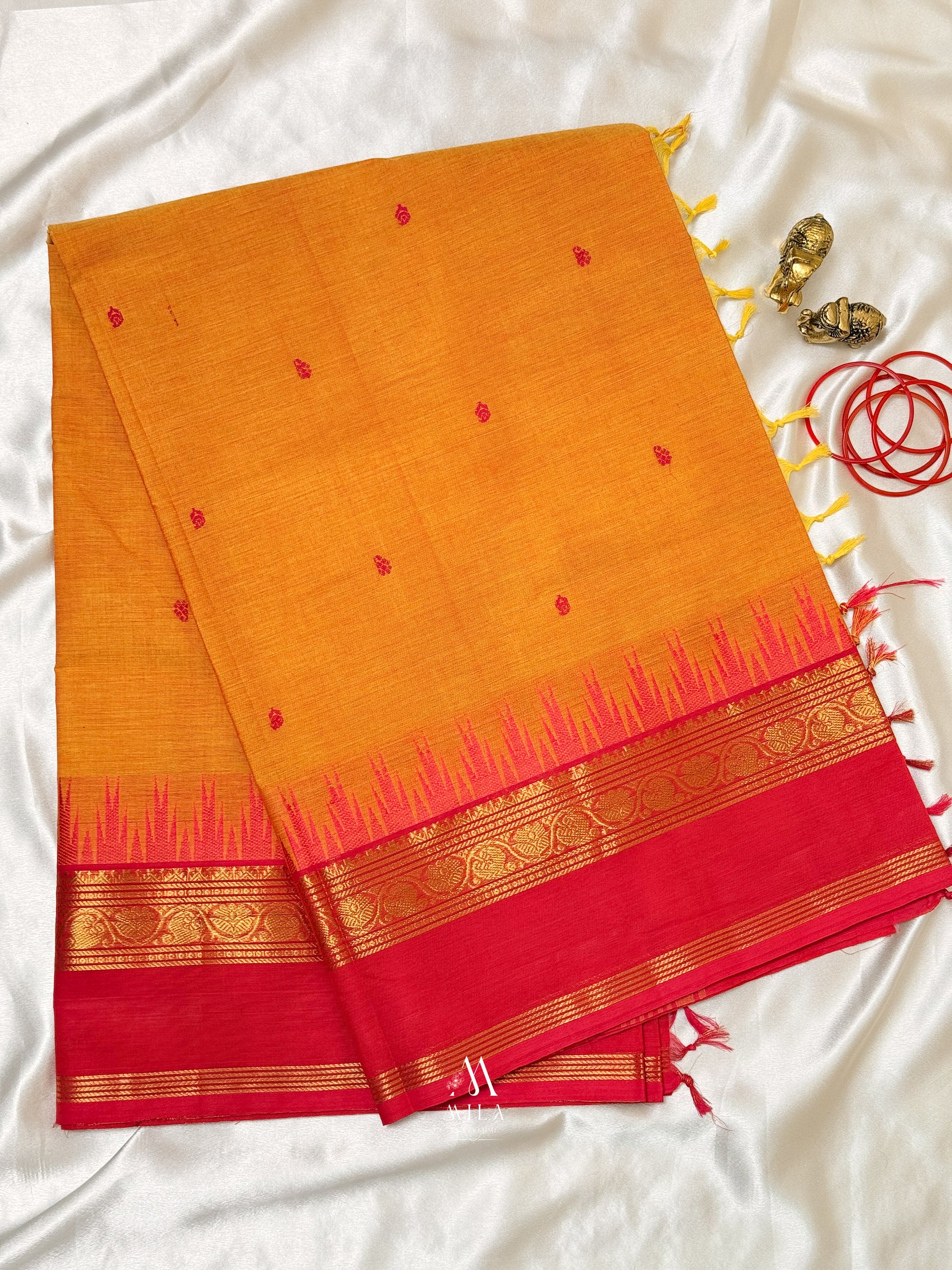 Mayukha Kanchi Cotton Saree - Mila by Lakshmi