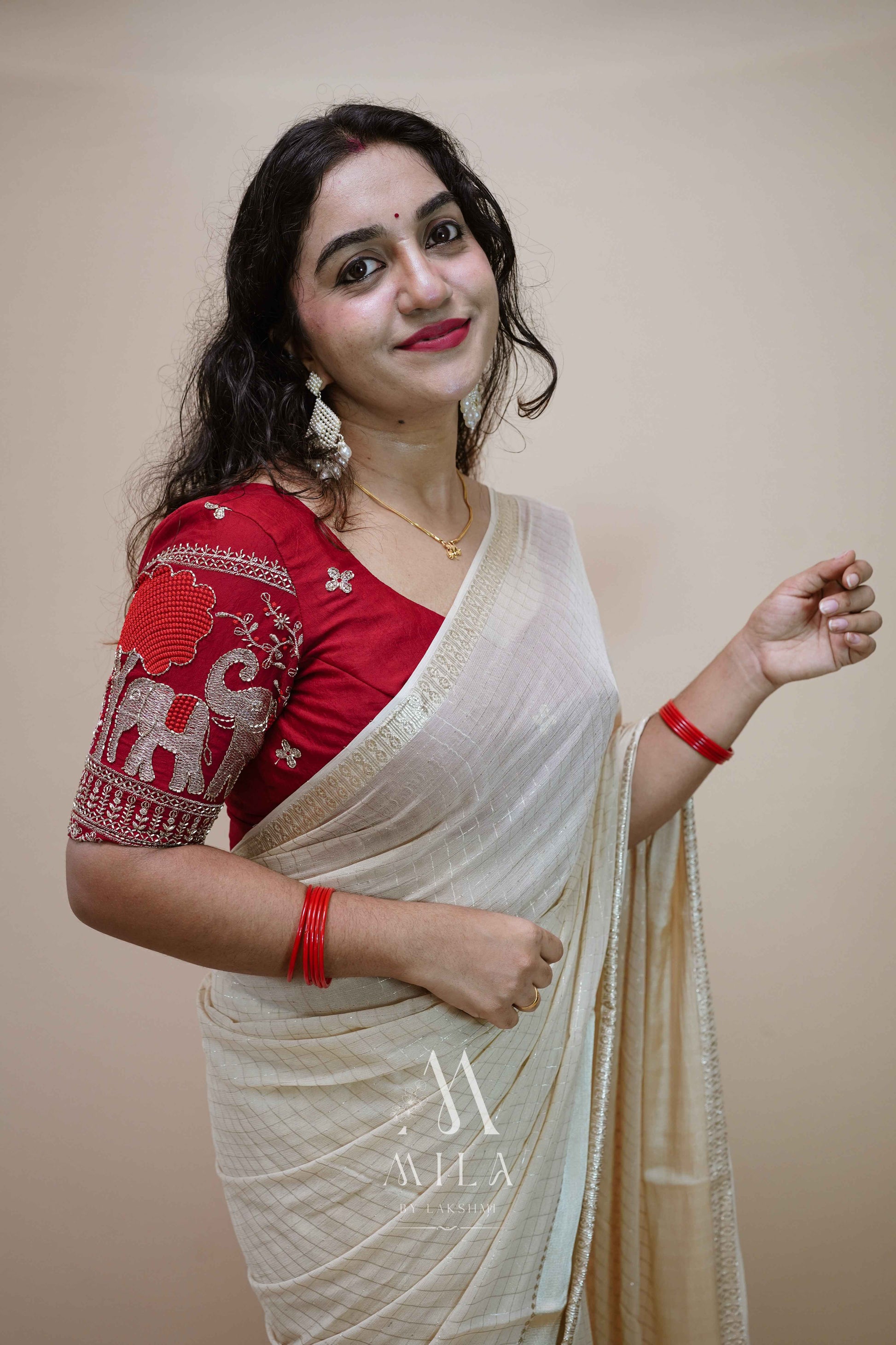 Vismaya Viscose Georgette Saree