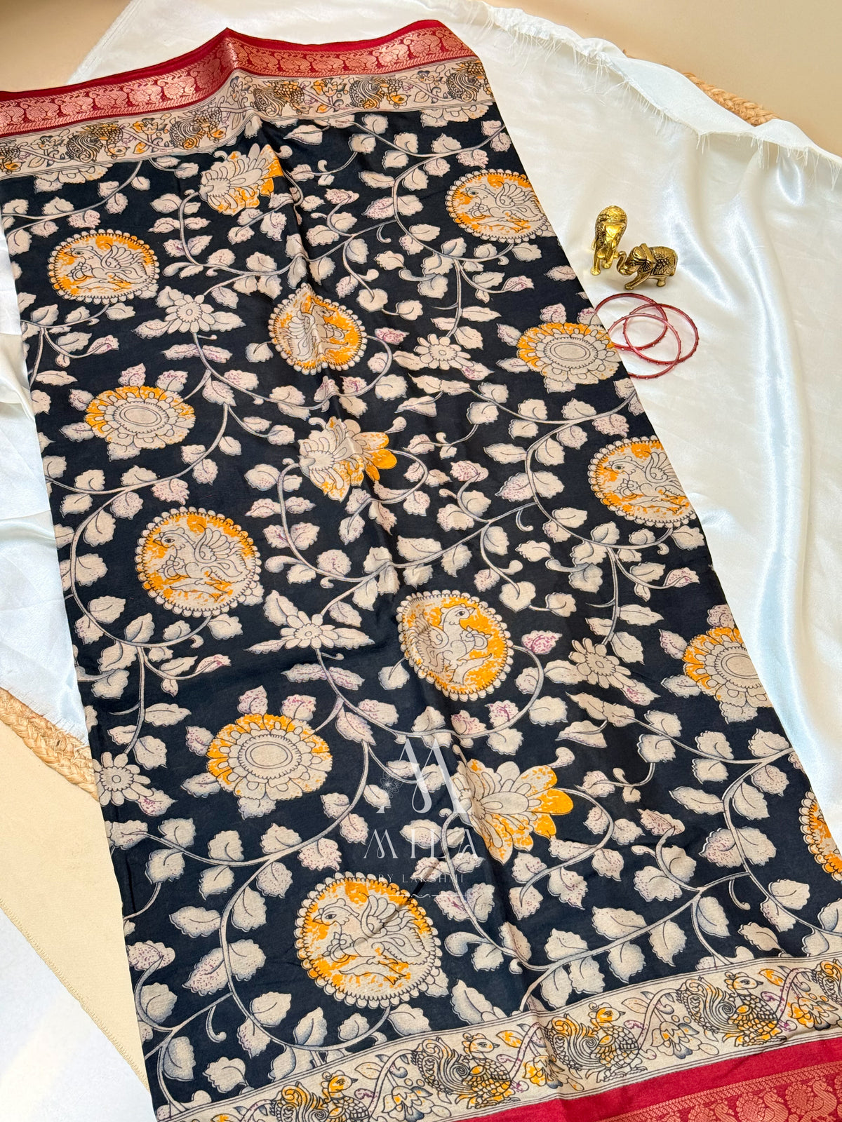 Kokila Kalamkari Mulcotton Saree