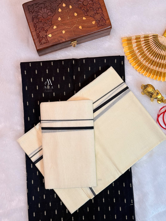 Puliyalakara set mundu - Mila by Lakshmi