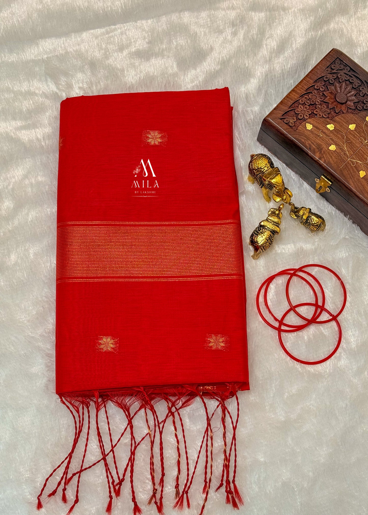 Maheswari Silk Cotton Saree - Mila by Lakshmi