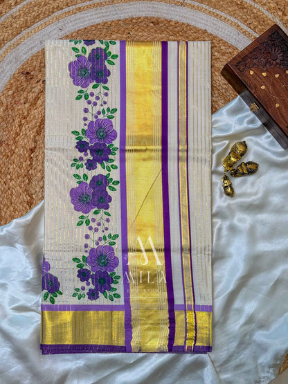 Neelathamara Set Saree