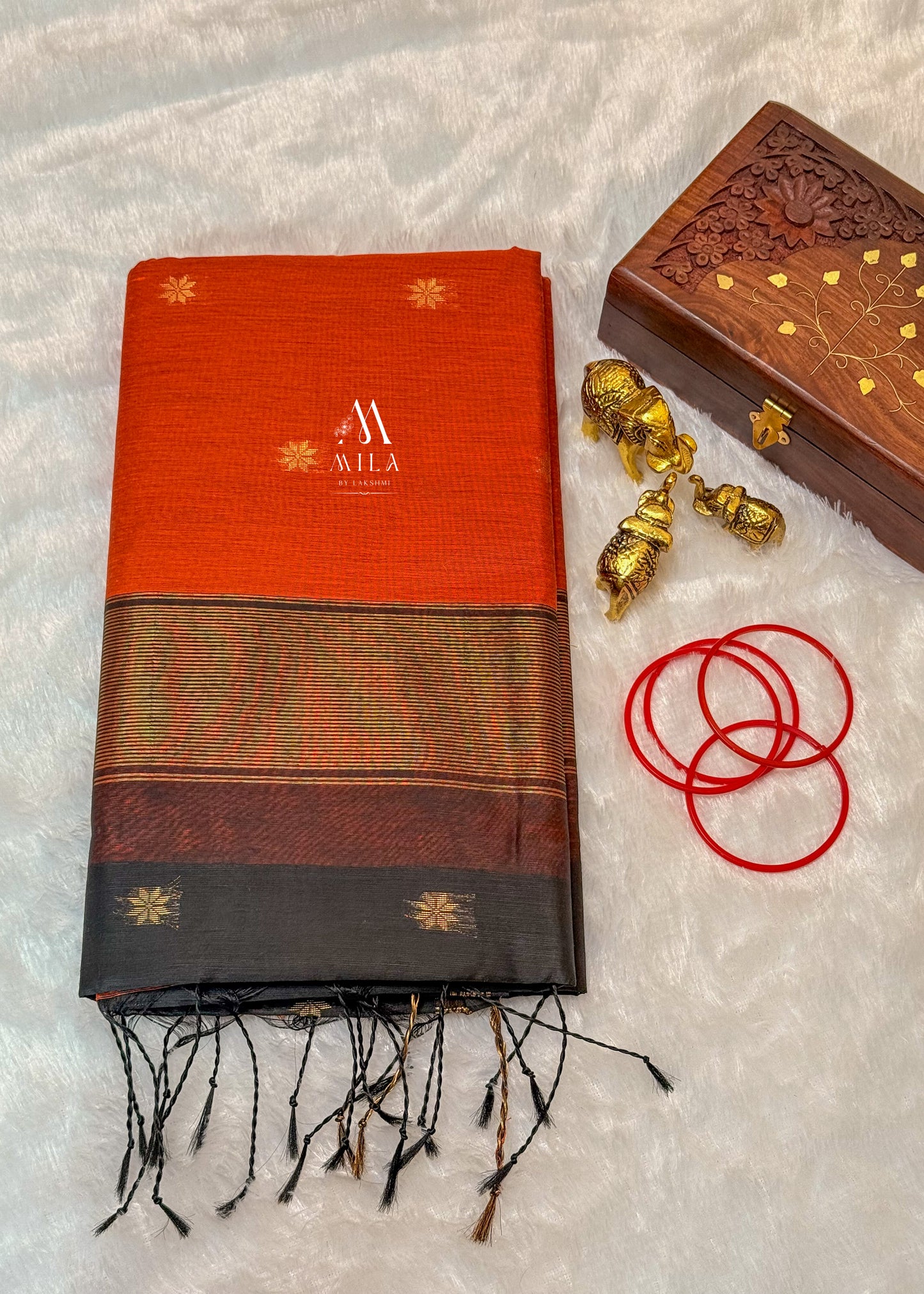 Maheswari Silk Cotton Saree - Mila by Lakshmi