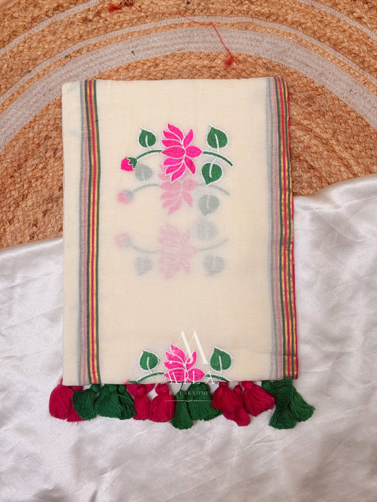 Lotus Mulcotton Saree