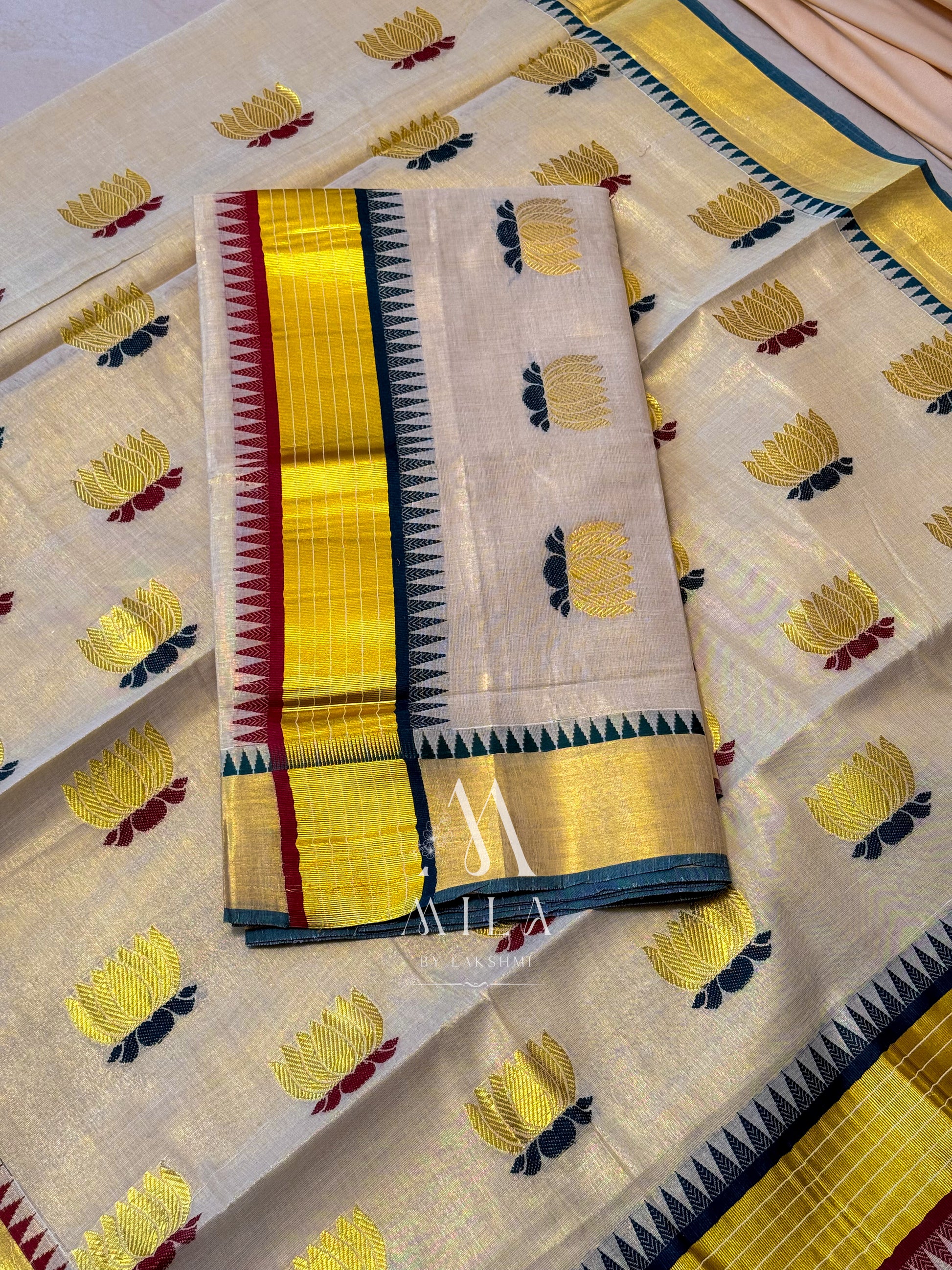 Lotus Set Saree - Mila by Lakshmi