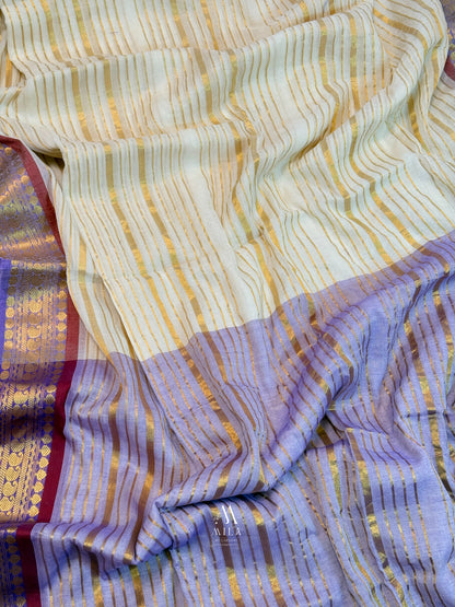 Violet Kasavu Mulcotton Saree