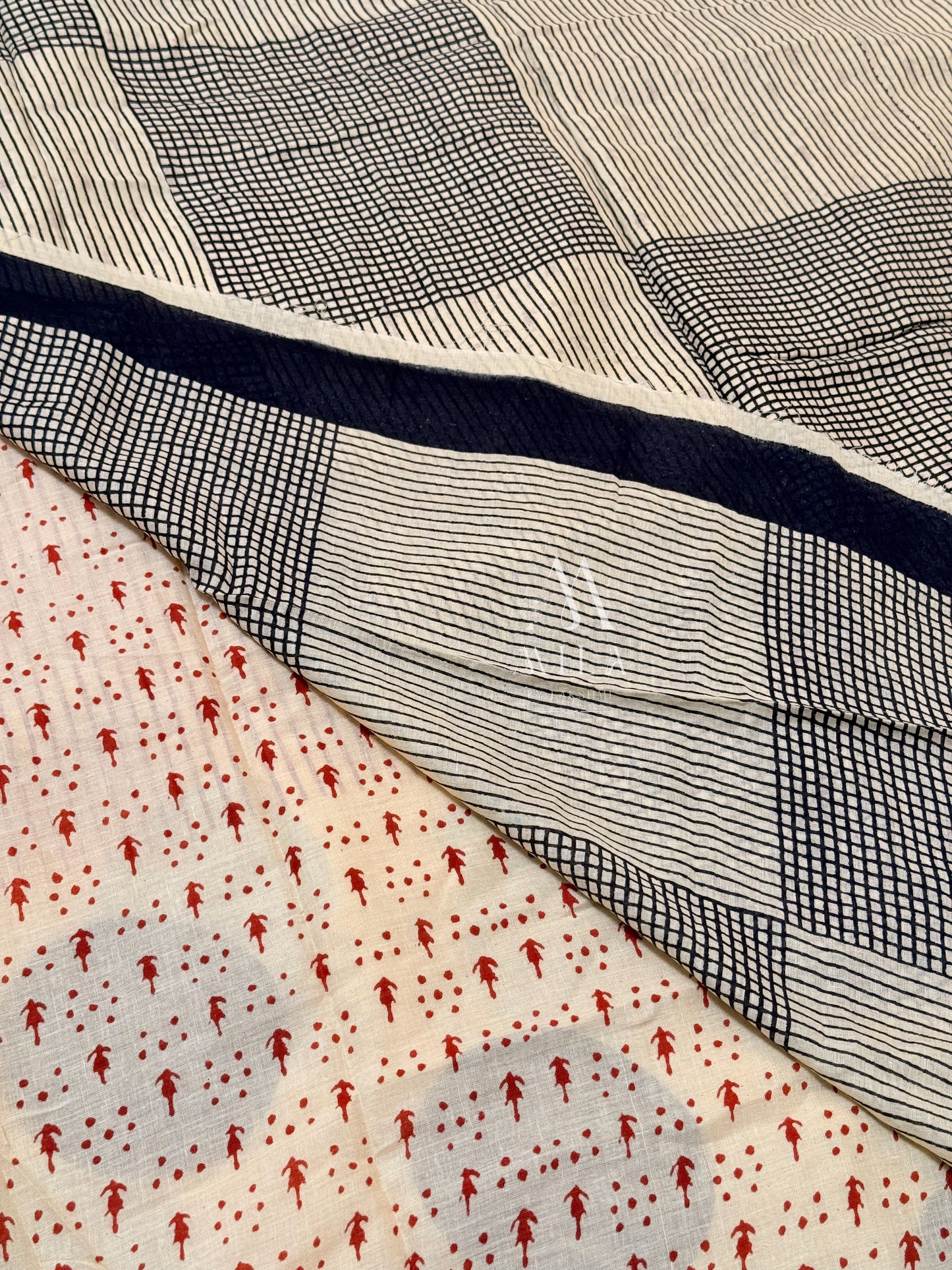 Varnika Dots Chanderi Cotton Saree - Mila by Lakshmi
