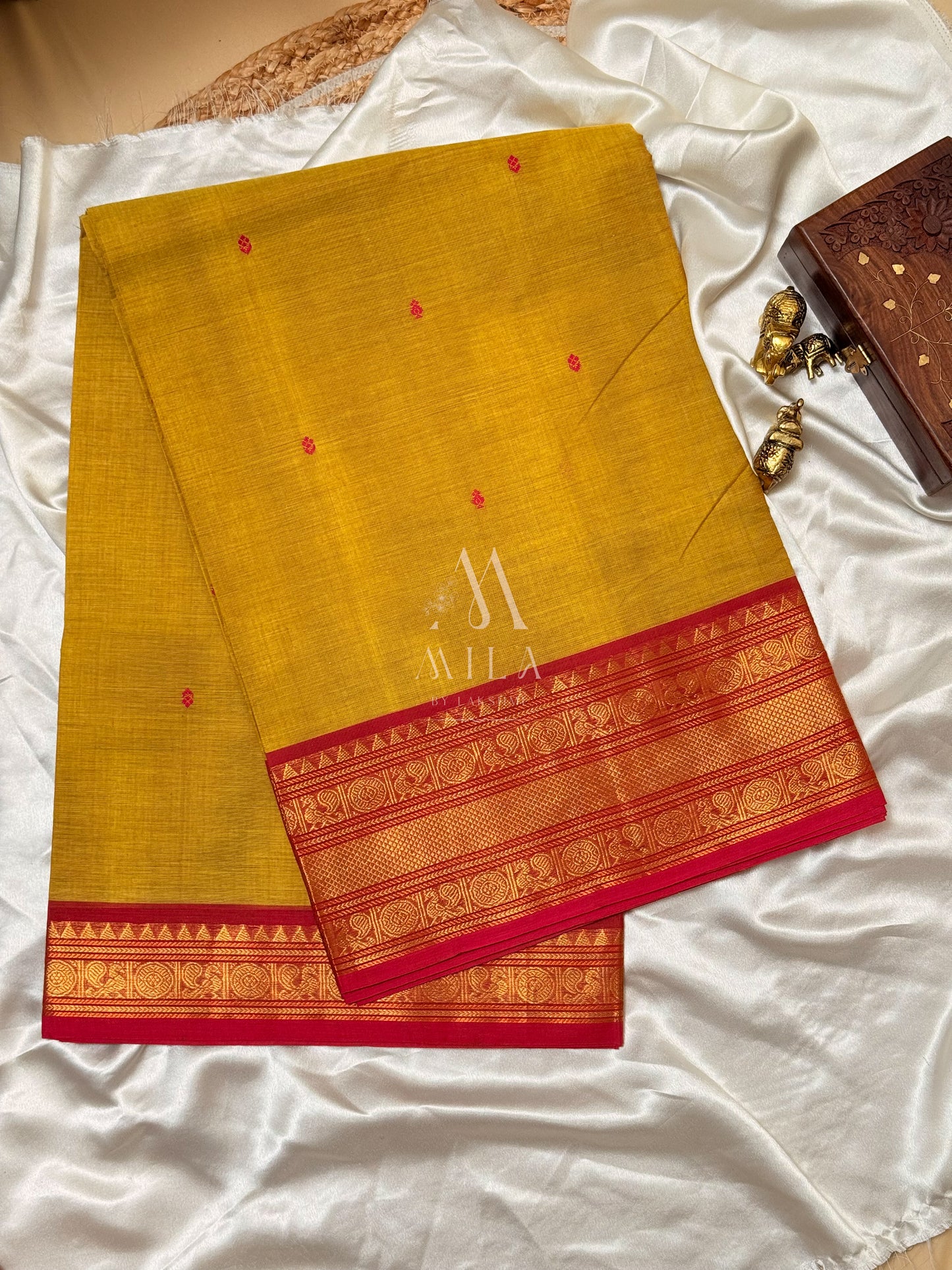 Mayukha Kanchi Cotton Saree - Mila by Lakshmi