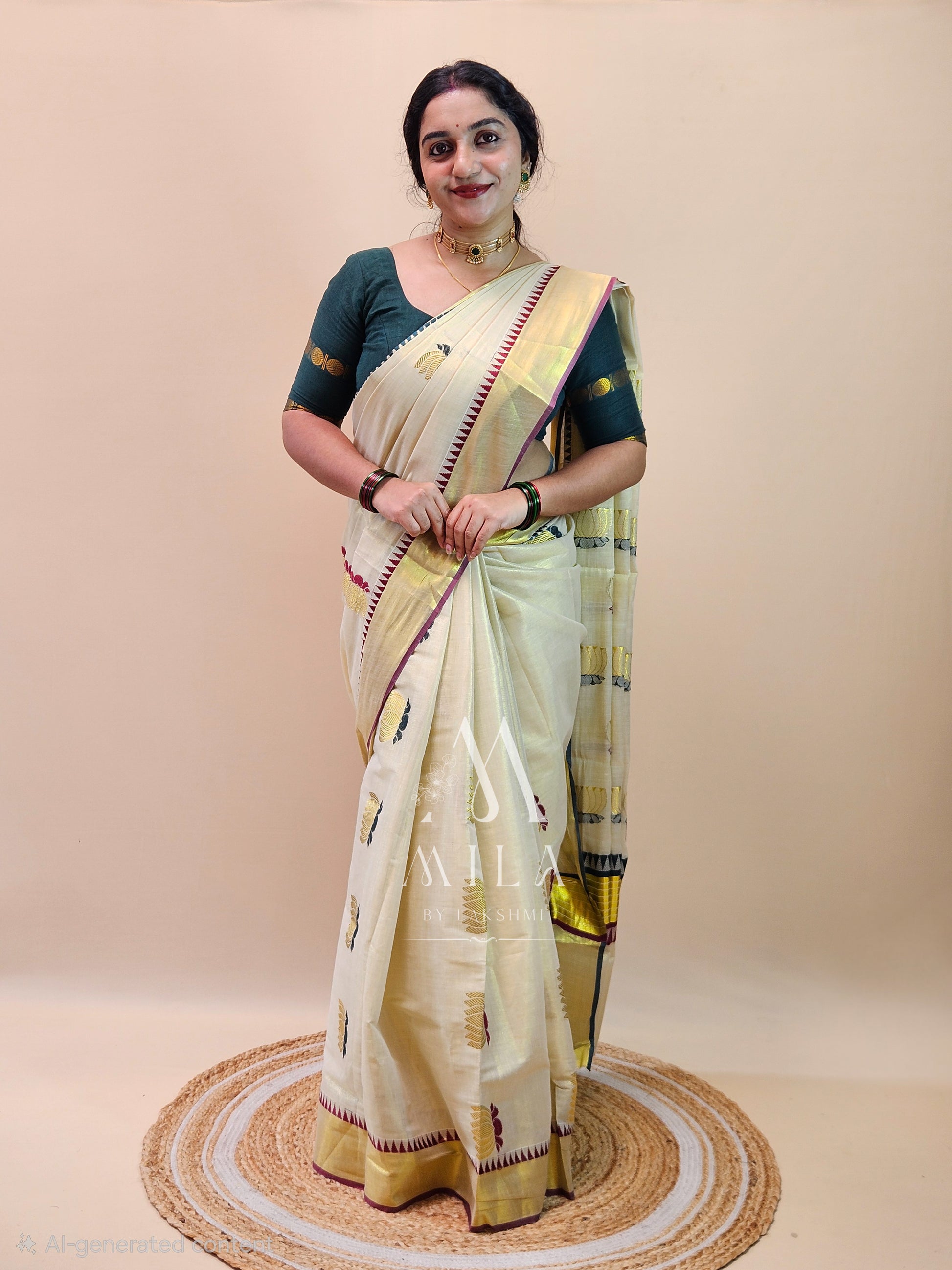 Lotus Set Saree - Mila by Lakshmi