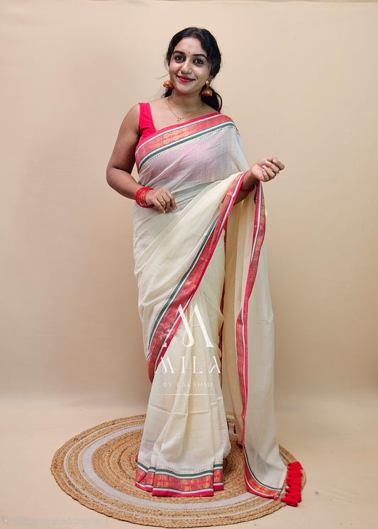 Pallavi  Mulcotton Saree