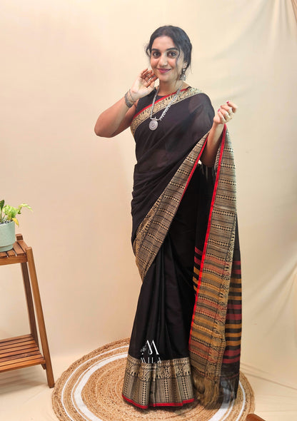 Narayanpeth Saree - Mila by Lakshmi