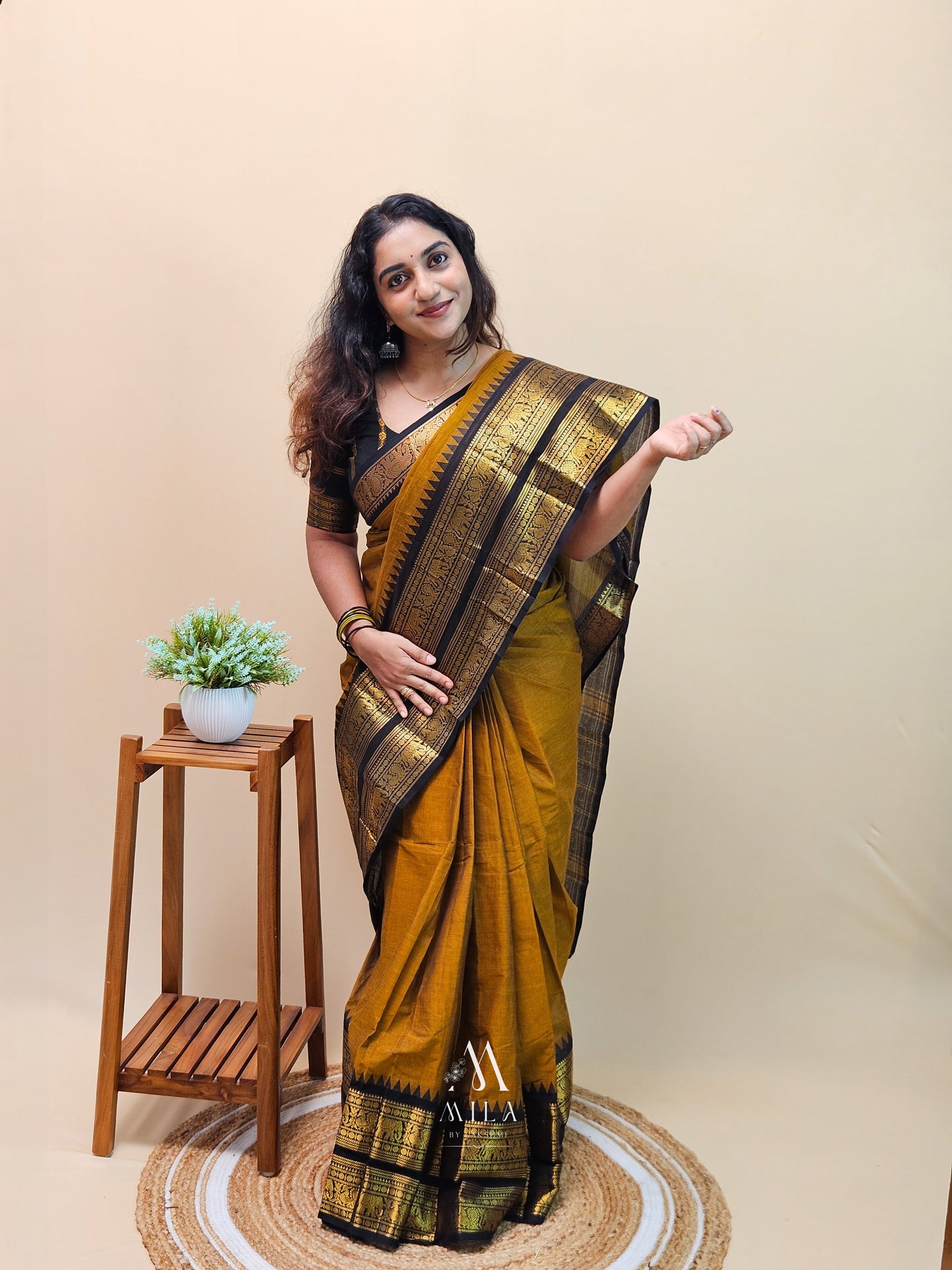 Mayoori Kanchi Cotton Saree - Mila by Lakshmi