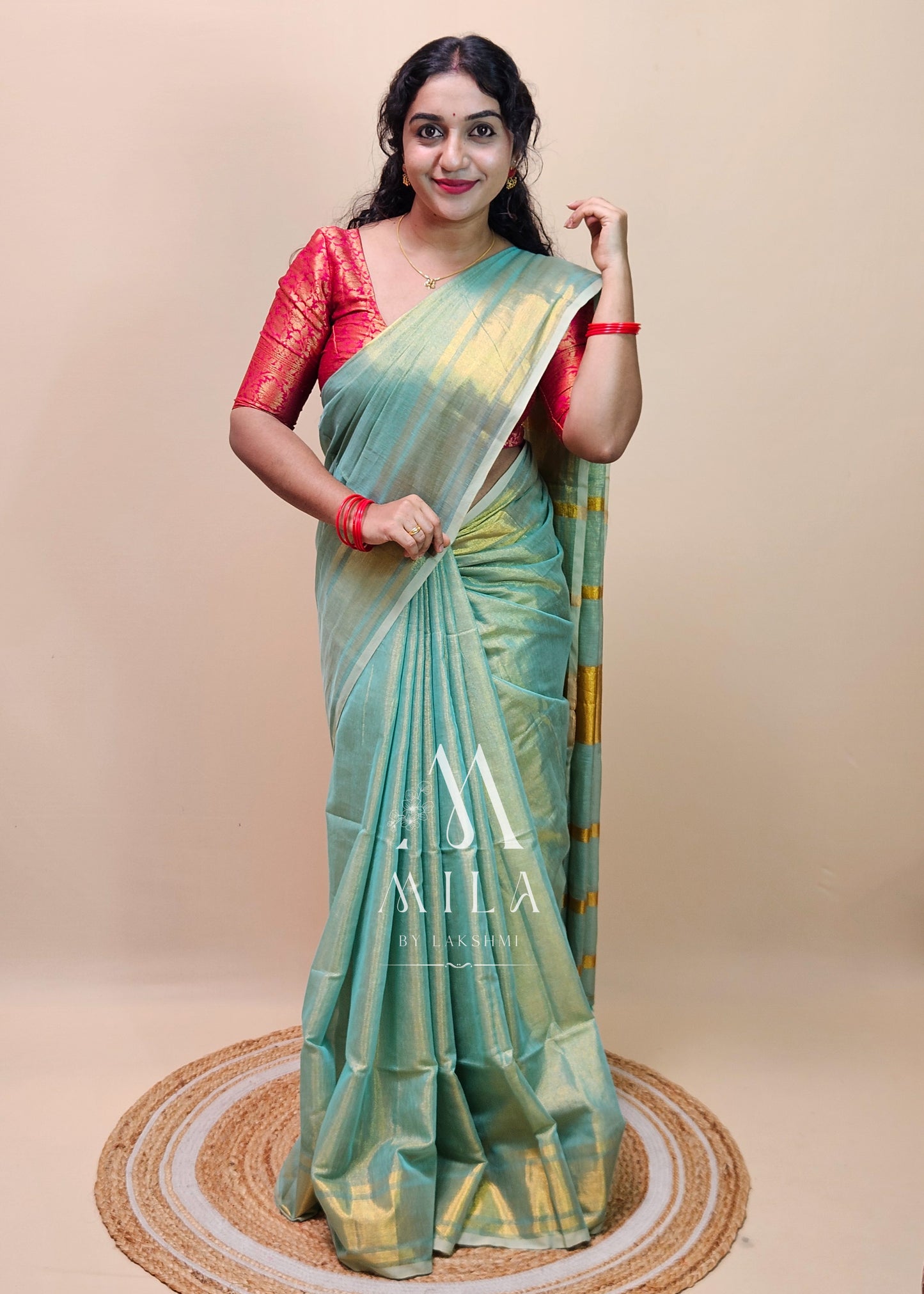 Nila Bangal Tissue Saree