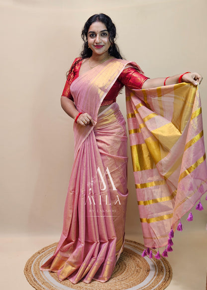 Raani Bangal Tissue Saree