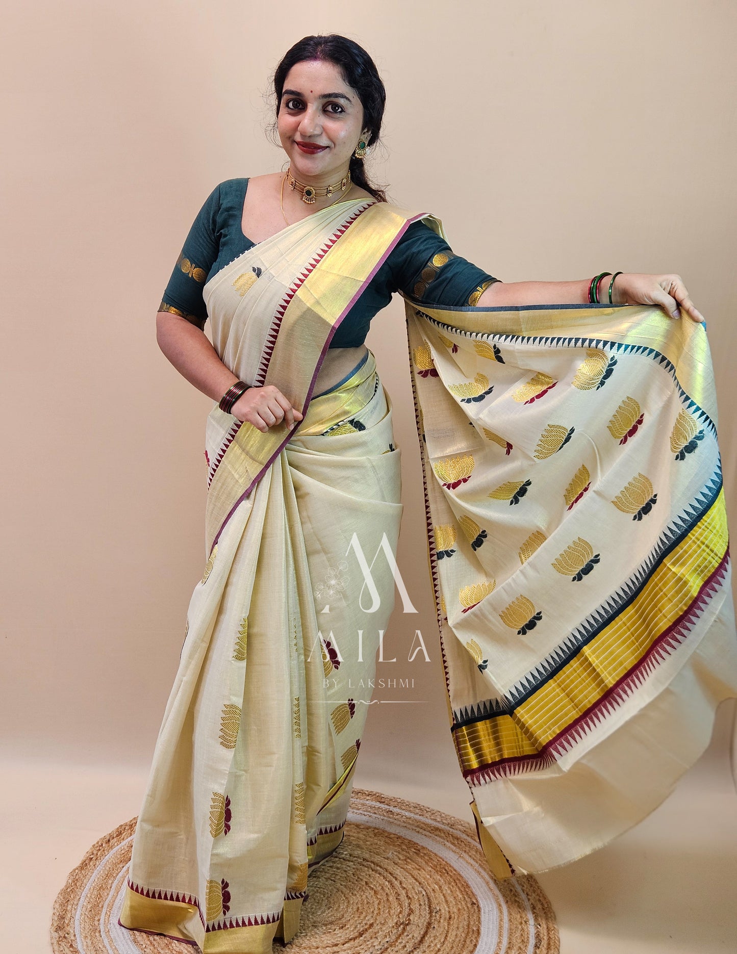 Lotus Set Saree - Mila by Lakshmi