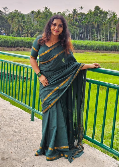 Traditional Madurai Sungudi Cotton Saree - Mila by Lakshmi