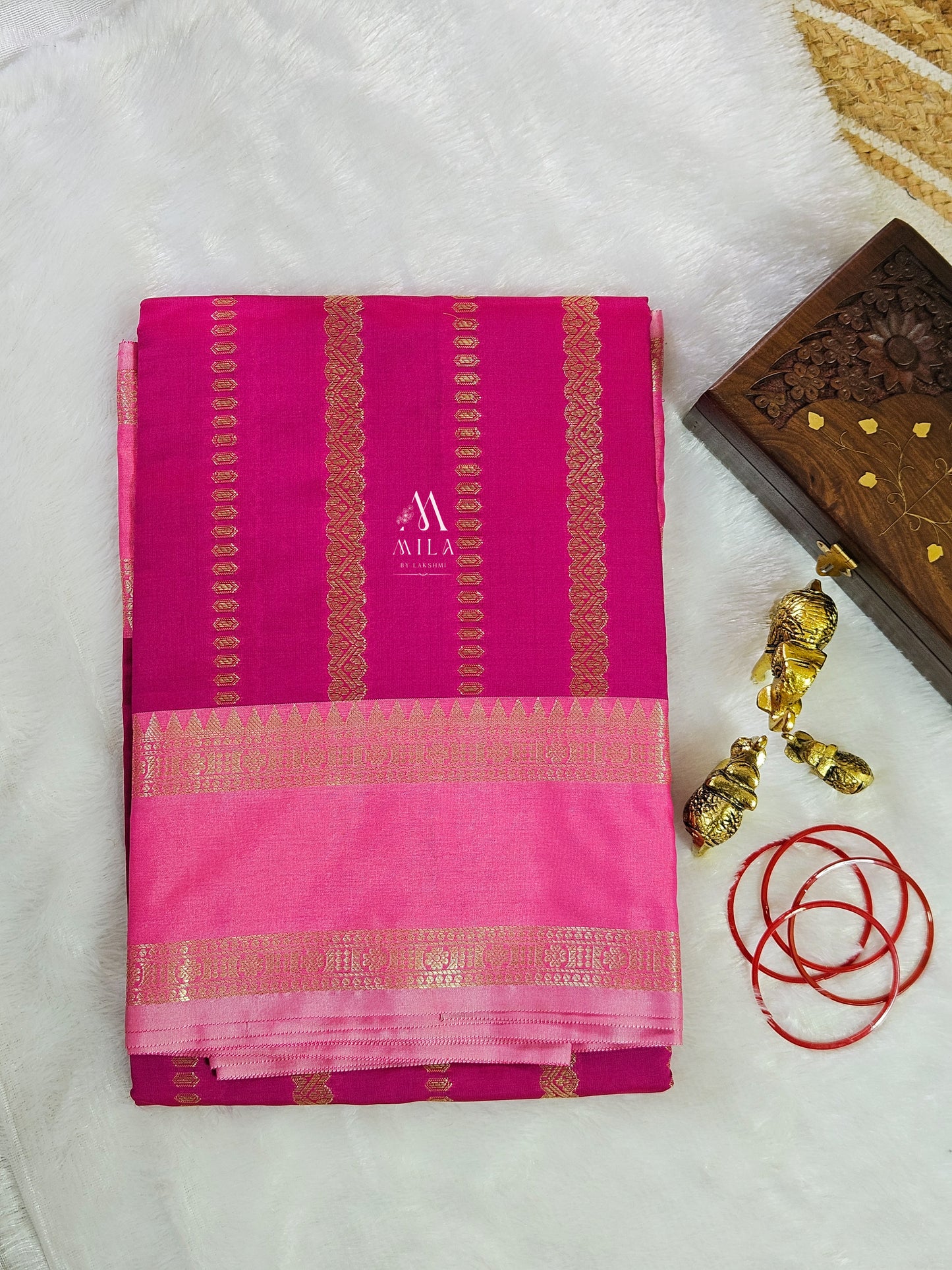 Banarasi Katan Soft Silk Saree - Mila by Lakshmi