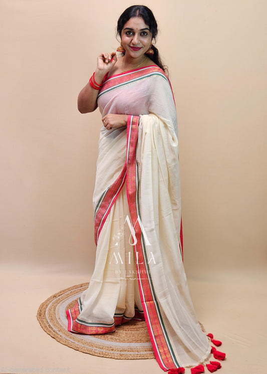 Pallavi  Mulcotton Saree