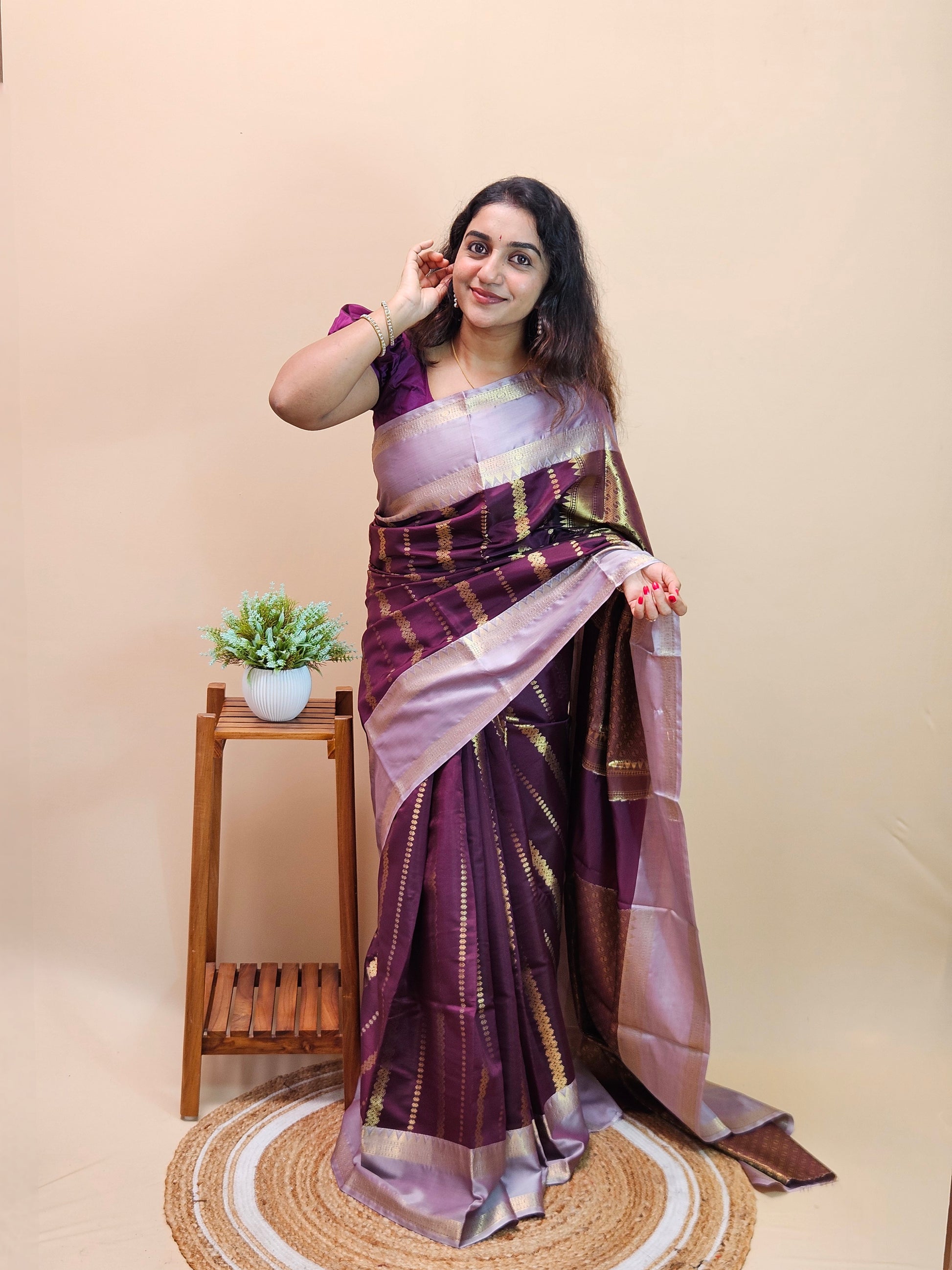 Banarasi Katan Soft Silk Saree - Mila by Lakshmi